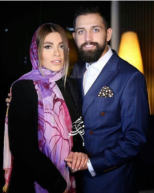 عکس های عاشقانه و جلف محسن افشانی و همسرش سویل تیانی خیابانی در ملاء عام!