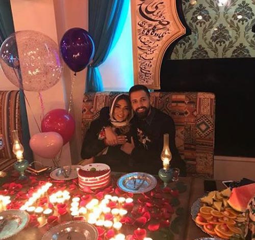 عکس های عاشقانه و جلف محسن افشانی و همسرش سویل تیانی خیابانی در ملاء عام!
