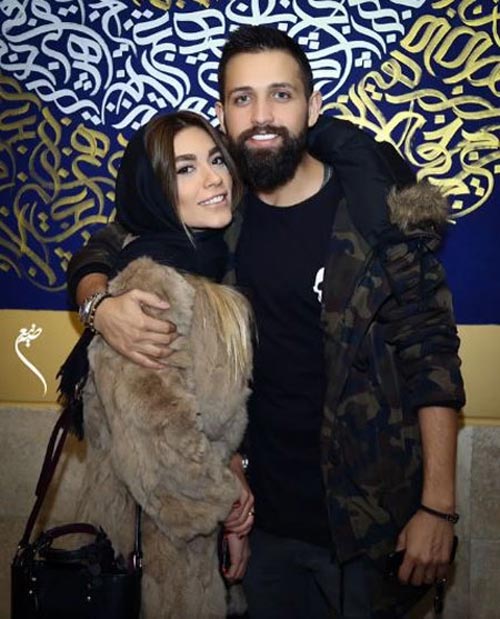 عکس های عاشقانه و جلف محسن افشانی و همسرش سویل تیانی خیابانی در ملاء عام!