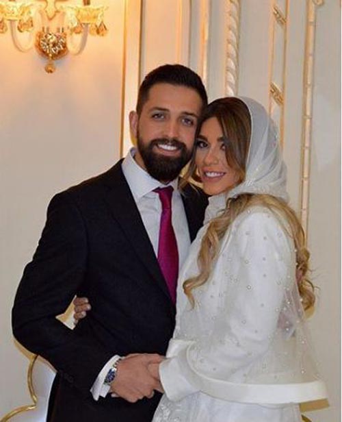 عکس های عاشقانه و جلف محسن افشانی و همسرش سویل تیانی خیابانی در ملاء عام!