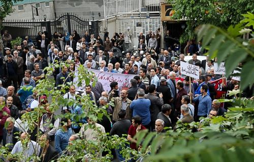 عکس های تظاهرات مردمی روز کارگر در خیابان های تهران