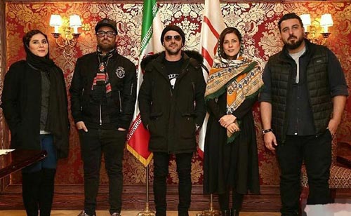 مدل مانتو عجیب سارا بهرامی و عکس های بازیگران در جشن ساخت ایران 2