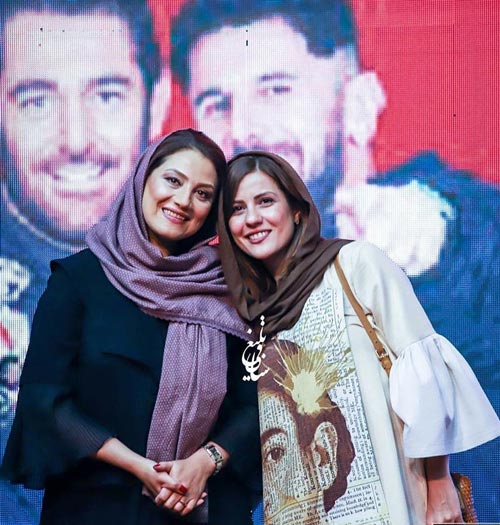 مدل مانتو عجیب سارا بهرامی و عکس های بازیگران در جشن ساخت ایران 2