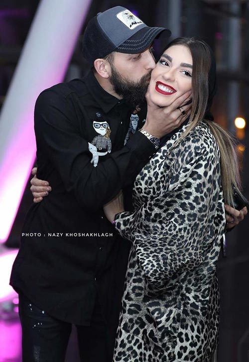 بوسه VIP محسن افشانی و همسرش در جشن ساخت ایران 2 ! کامنت های تند
