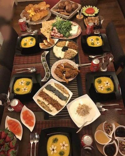 مدل تزئین های سفره افطار