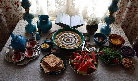 مدل تزئین های سفره افطار
