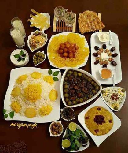مدل تزئین های سفره افطار