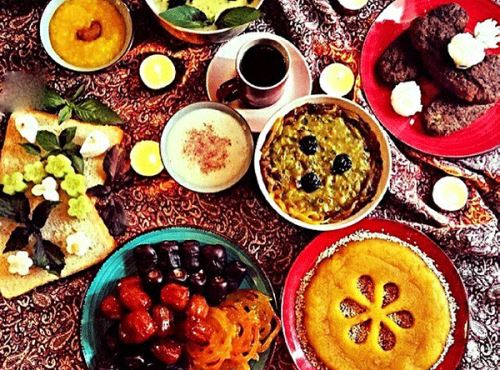 مدل تزئین های سفره افطار