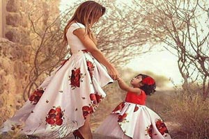 ست مادر و دختر/ زیبا و شیک ترین ست لباس مادر و دختر
