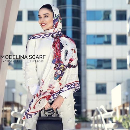 زیباترین استایل، اندام و مدل بستن شال و روسری های سحر قریشی