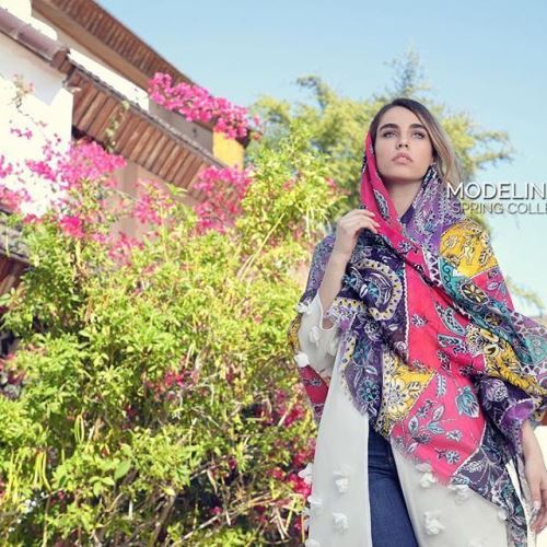 زیباترین استایل، اندام و مدل بستن شال و روسری های سحر قریشی