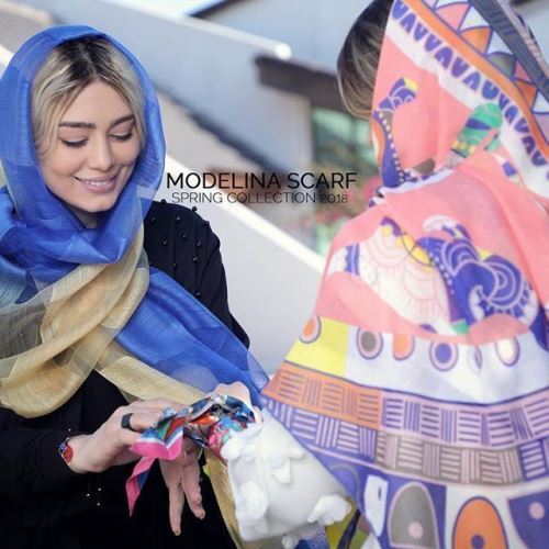 زیباترین استایل، اندام و مدل بستن شال و روسری های سحر قریشی
