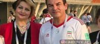 حجاب و تیپ جنجالی همسر و دختر حمید استیلی در جام جهانی