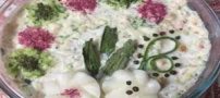 مدل تزئین های آب دوغ خیار و دستور تهیه آن