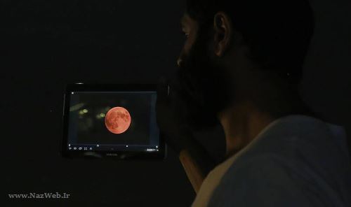 عکس های بی نظیر طولانی ترین خسوف قرن از برج میلاد + ماه خونین