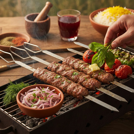 فوت و فن تهیه کباب کوبیده حرفه‌ای و نریختنی