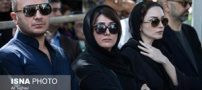 تصاویر بازیگران سیاه پوش در مراسم خاکسپاری عزت اله انتظامی