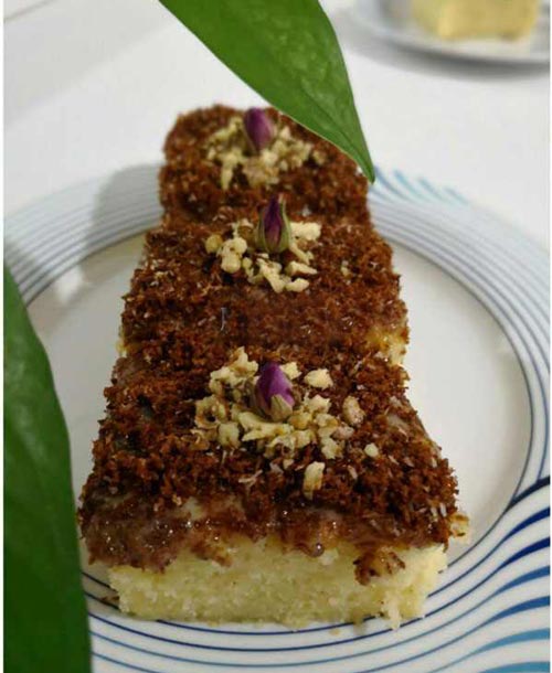 دستورالعمل تهیه کیک شنی عربی با طعمی جالب و مجلسی