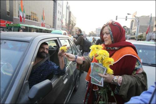 کار جنجالی بازیگران مشهور ایران در خیابان تهران!عکس