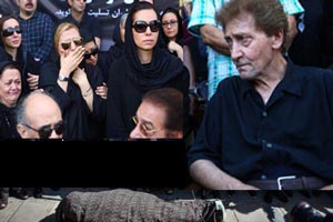 چهره غمگین هنرمندان و بازیگران در مراسم خاکسپاری حسین عرفانی چهره غمگین هنرمندان و بازیگران در مراسم خاکسپاری حسین عرفانی
