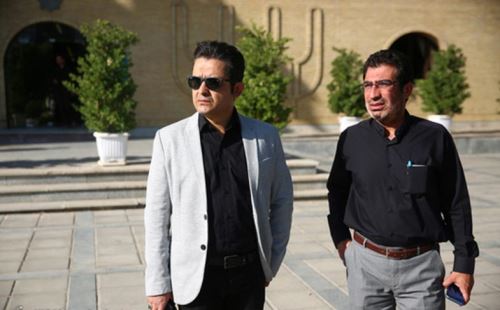 چهره غمگین هنرمندان و بازیگران در مراسم خاکسپاری حسین عرفانی