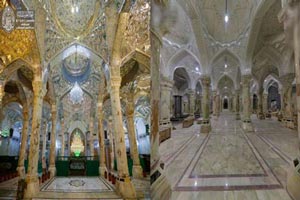 تصاویر بی نظیر ساخت صحن حضرت زهرا در نجف توسط ایرانیان