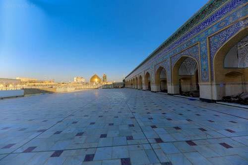 تصاویر بی نظیر ساخت صحن حضرت زهرا در نجف توسط ایرانیان