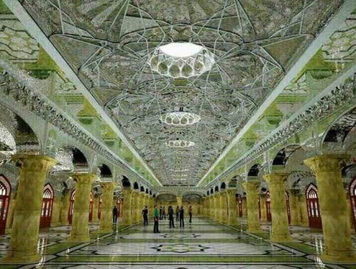 تصاویر بی نظیر ساخت صحن حضرت زهرا در نجف توسط ایرانیان