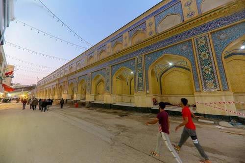 تصاویر بی نظیر ساخت صحن حضرت زهرا در نجف توسط ایرانیان