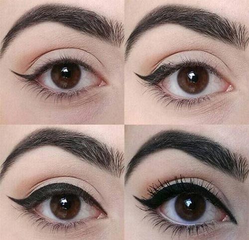 مدل خط چشم بر اساس فرم چشم/ آموزش تصویری