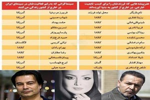 لیست دوتابعیتی سلبریتی های ایران جنجال آفرین شد + فیلم
