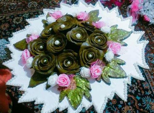 زیباترین تزئین حنا و سینی حنابندان عروس 80 مدل