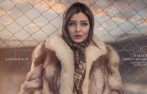 جنس و مدل پالتو ساره بیات جنجالی شد+ حواشی داغ ساره بیات