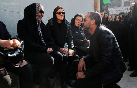 زمان خاکسپاری و تصاویر تشییع پیکر پیام صابری همسر زیبا بروفه
