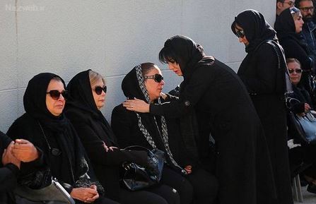 زمان خاکسپاری و تصاویر تشییع پیکر پیام صابری همسر زیبا بروفه