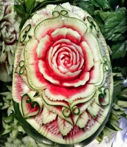 تزئین هندوانه شب یلدا؛ شب چله ای عروس/ 40 مدل تزئین هندوانه