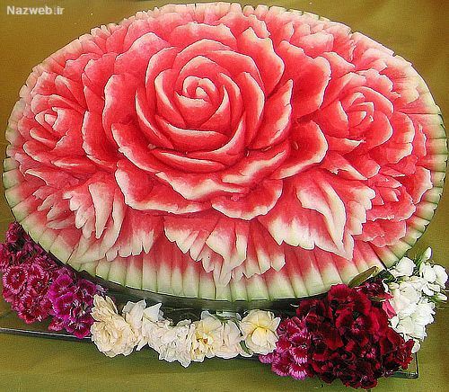 تزئین هندوانه شب یلدا؛ شب چله ای عروس/ 40 مدل تزئین هندوانه