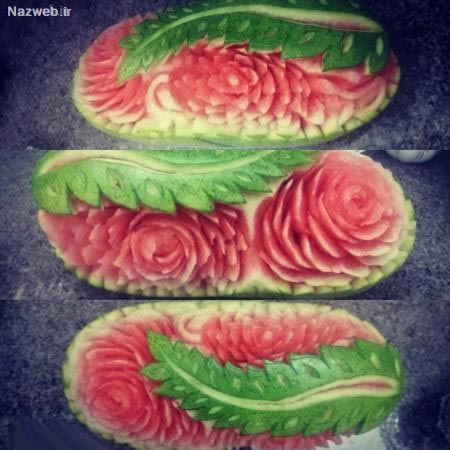 تزئین هندوانه شب یلدا؛ شب چله ای عروس/ 40 مدل تزئین هندوانه