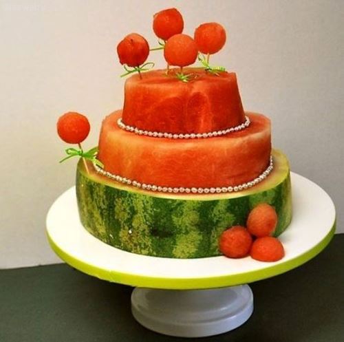 تزئین هندوانه شب یلدا؛ شب چله ای عروس/ 40 مدل تزئین هندوانه