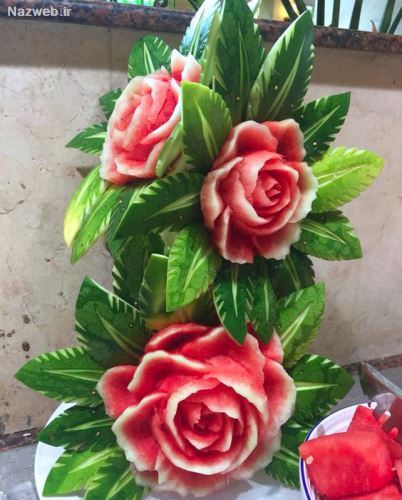 تزئین هندوانه شب یلدا؛ شب چله ای عروس/ 40 مدل تزئین هندوانه