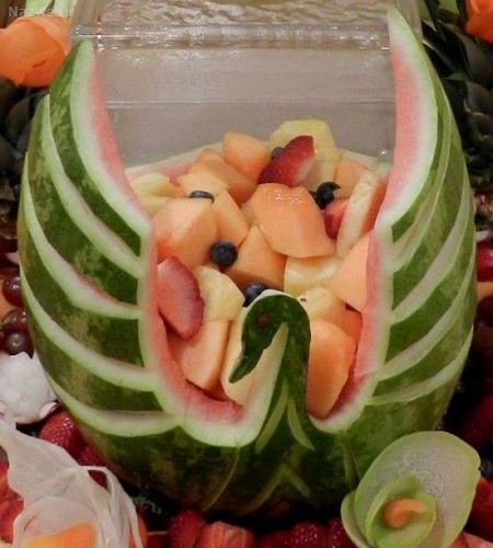 تزئین هندوانه شب یلدا؛ شب چله ای عروس/ 40 مدل تزئین هندوانه