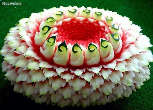 تزئین هندوانه شب یلدا؛ شب چله ای عروس/ 40 مدل تزئین هندوانه