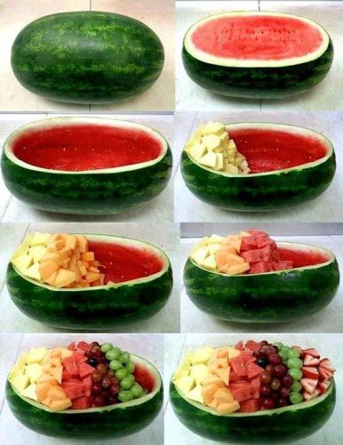 تزئین هندوانه شب یلدا؛ شب چله ای عروس/ 40 مدل تزئین هندوانه