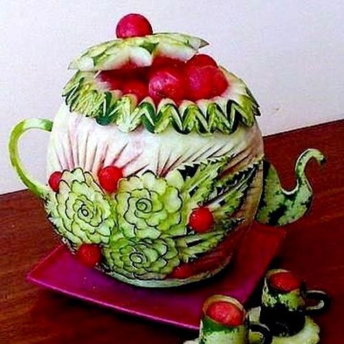 تزئین هندوانه شب یلدا؛ شب چله ای عروس/ 40 مدل تزئین هندوانه