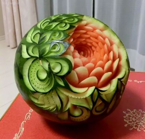 تزئین هندوانه شب یلدا؛ شب چله ای عروس/ 40 مدل تزئین هندوانه