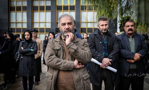 چهره شکسته و غم زده بازیگران در مراسم مرحوم محب اهری