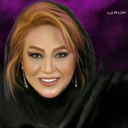 نقاشی بسیار زیبای چهره بازیگران/ سیاه قلم