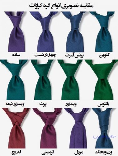 مدل ست کروات با پیراهن و کت+ 14 مدل گره کروات