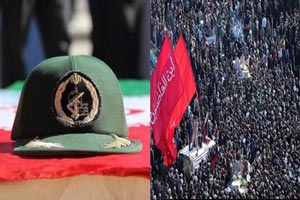 تصاویر شوکه کننده از مراسم تشییع پیکر شهدای سیستان