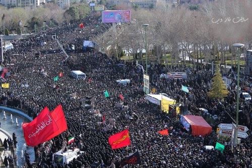 تصاویر شوکه کننده از مراسم تشییع پیکر شهدای سیستان